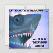 サメ巡航ドアマグネット マグネット招待状 (正面)