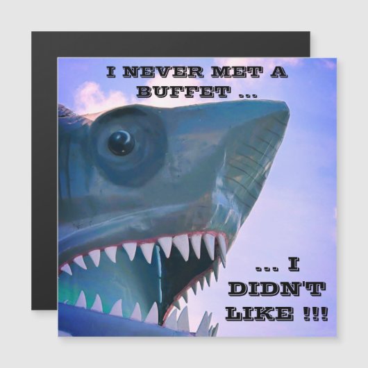 サメ巡航ドアマグネット マグネット招待状 (正面/裏面)