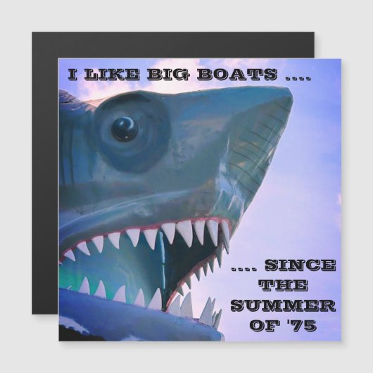 サメ巡航ドアマグネット マグネット招待状 (正面/裏面)