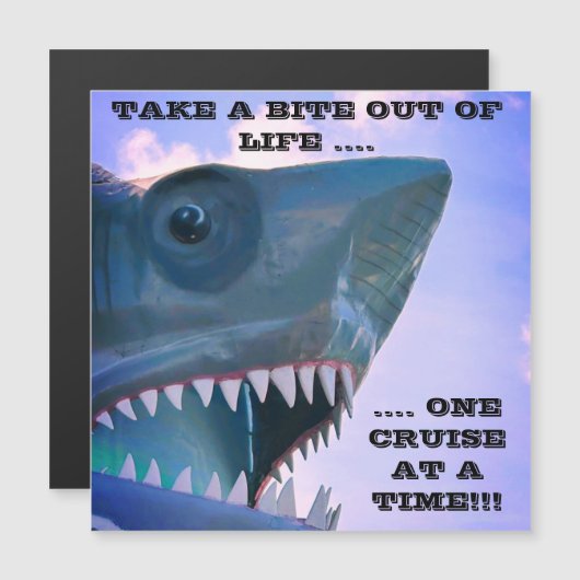 サメ巡航ドアマグネット マグネット招待状 (正面/裏面)