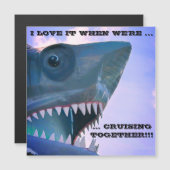 サメ巡航ドアマグネット マグネット招待状 (正面/裏面)