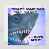 サメ巡航ドアマグネット マグネット招待状 (正面)