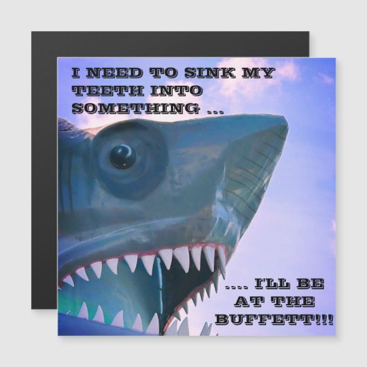 サメ巡航ドアマグネット マグネット招待状 (正面/裏面)