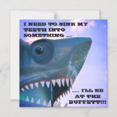 サメ巡航ドアマグネット マグネット招待状 (正面)