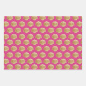 サメ巻き紙フラットシートセット3 ラッピングペーパーシート (正面2)