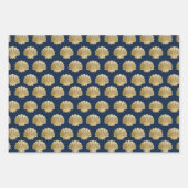 サメ巻き紙フラットシートセット3 ラッピングペーパーシート (正面2)