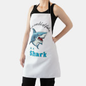 サメ引用文,おもしろい漫画スタイル エプロン (インサイチュ)