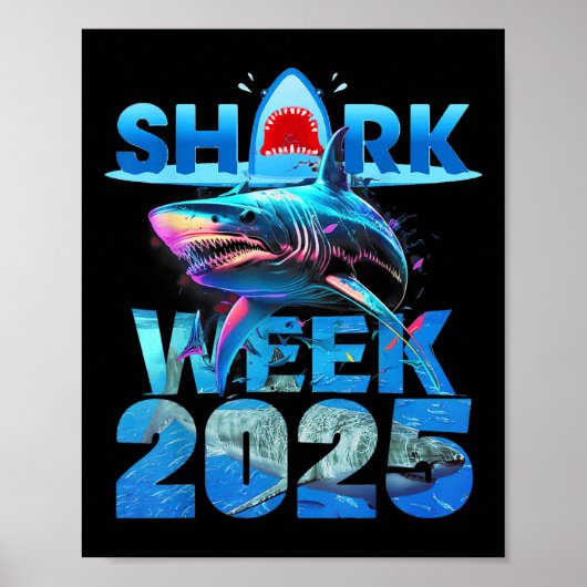 サメ愛好家 2025 - 海洋保護週間 ポスター (正面)
