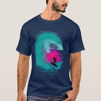 サメ攻撃 Tシャツ