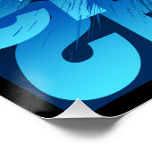 サメ文字効果タイポグラフィ ポスター (コーナー)