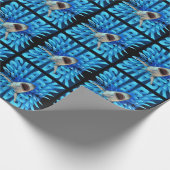 サメ文字効果タイポグラフィ ラッピングペーパー (角)