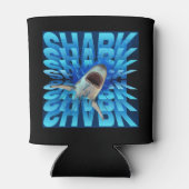 サメ文字効果タイポグラフィ 缶クーラー (裏面)