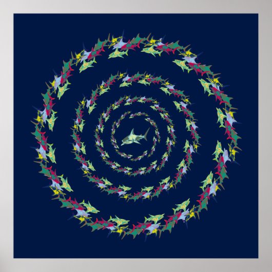 サメ曼荼羅 ポスター (正面)