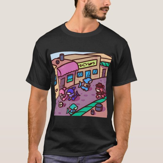 サメ村 Tシャツ (正面)