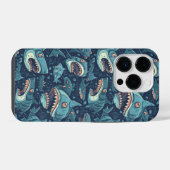 サメ柄 iPhoneケース (裏面横)