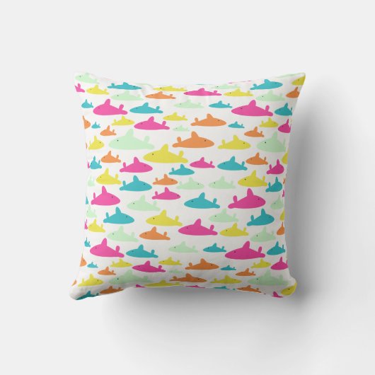 サメ模様 クッション (裏面)