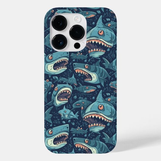 サメ模様 Case-Mate iPhoneケース (裏面)
