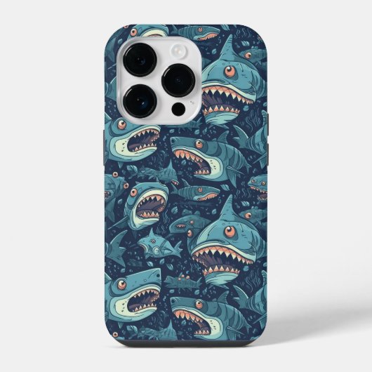 サメ模様 iPhoneケース (裏面)