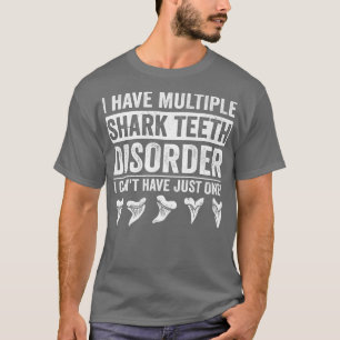 サメ歯コレクおもしろいタ化石歯ハンターT-S Tシャツ