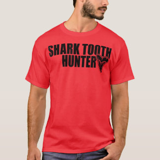 サメ歯ハンターシャーク古生物学の歯のハンチン Tシャツ