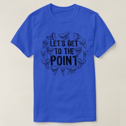 サメ歯化石ハンター古生物学者シャークTee Tシャツ (デザイン正面)