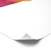 サメ水色シルエットピンクイエローシャーク フォトプリント            (角)