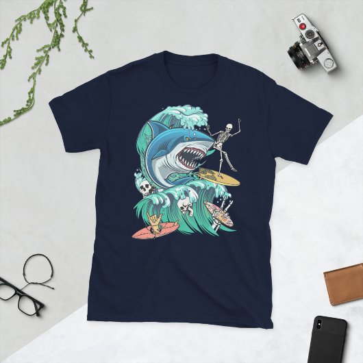 サメ波 Tシャツ