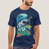 サメ波 Tシャツ (正面)