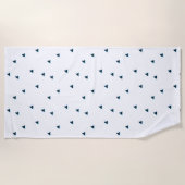 サメ注意！ビーチタオル ビーチタオル (正面)