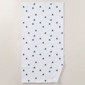 サメ注意！ビーチタオル ビーチタオル (正面)