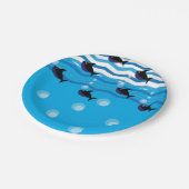 サメ海ブルー水中 ペーパープレート (アングル)