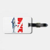 サメ潜水 ラゲッジタグ (裏面横)