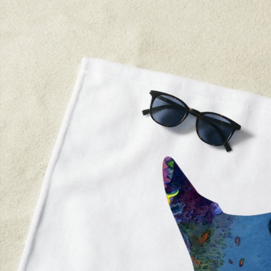 サメ礁 ビーチタオル (インサイチュ)