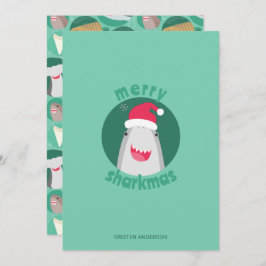 サメ種クリスマス シーズンカード