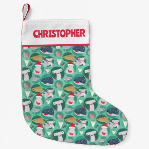 サメ種クリスマス スモールクリスマスストッキング