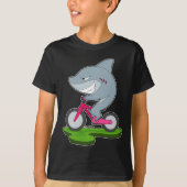 サメ自転車 Tシャツ (正面)
