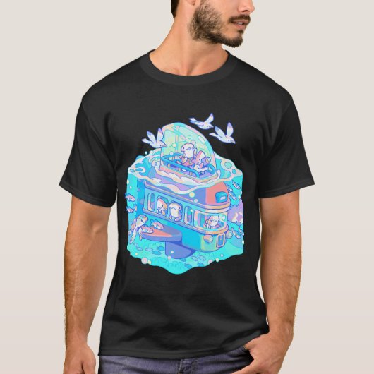 サメ船 Tシャツ (正面)