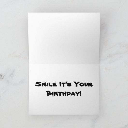 サメ誕生日カード カード (内部)