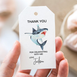 サメ誕生日ギフトラベル、メッセージカード ギフトタグ