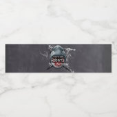 サメ誕生日シャーク攻撃 ペットボトルラベル (シングルラベル)