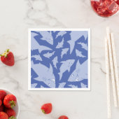 サメ誕生日パーティー スタンダードカクテルナプキン (インサイチュ)