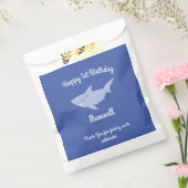 サメ誕生日パーティー フェイバーバッグ (封をした状態)