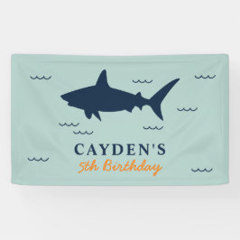 サメ誕生日パーティー 横断幕