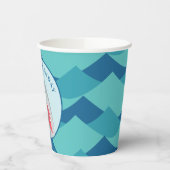 サメ誕生日パーティー 紙コップ (左)