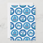 サメ誕生日招待状ボーイズシャークパーティー 招待状 (裏面)