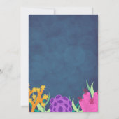 サメ誕生日招待状 招待状 (裏面)