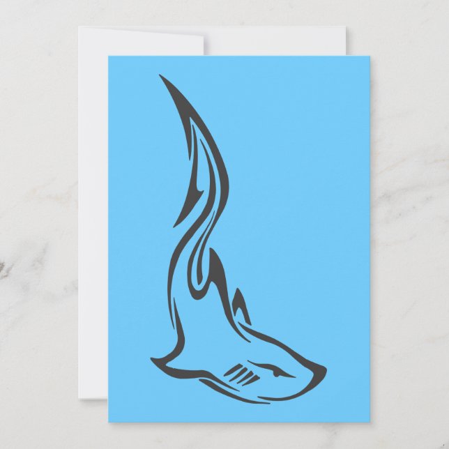 サメ部族スタイルベクター (正面)