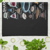 サメ顔どの顔に遭遇したい キッチンタオル (折り畳み)