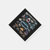 サメ顔どの顔に遭遇したい スタンダードカクテルナプキン (角)