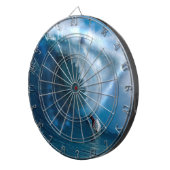 サメ顔サーファー海ブルースカイ ダーツボード (正面右)